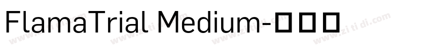 FlamaTrial Medium字体转换